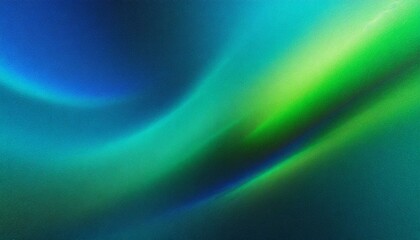 Fototapeta premium Radiant Fusion: Vibrant Blue-Green Gradient with Textured Glow