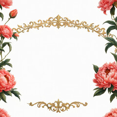 Flower frame background_02