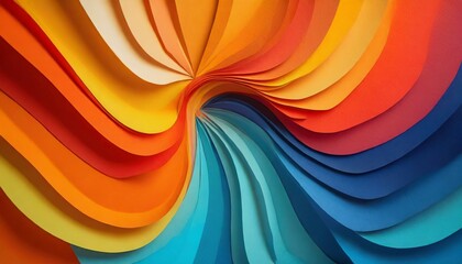 Vibrant Colorful Curves Background, Artistic Display of Color Spectrum and Paper Texture,  abstract...