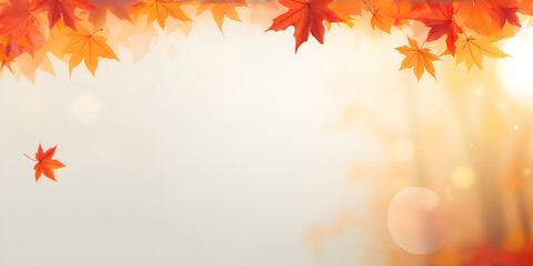 Naklejka na ściany i meble Autumn background maple leaves redleaves picturesque yellowleaves sweaterweather 