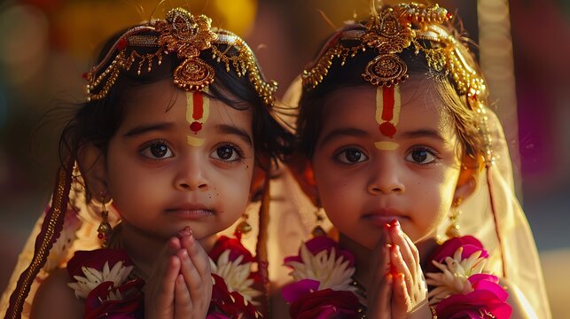 Beautiful sisters
Indian .
national costumes  Girlfriends. Sisters' Day. Friendship Day.