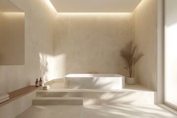 Bathroom Wall Mockup created with Generative AI