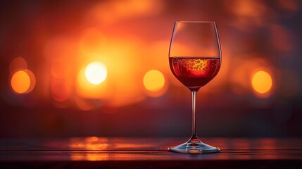 Silhouette Shot  Genre Wine  Emotion Elegant  Scene Silhouette of a wine glass against a dark background wine swirling  