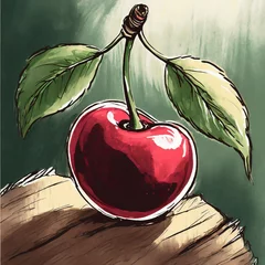 Fotobehang red apple © 미연 이