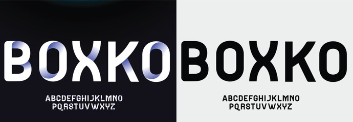 Modern abstract digital tech font. Logo creative font, type, technology, movie, digital, music, movie. Font and illustration in vector format.