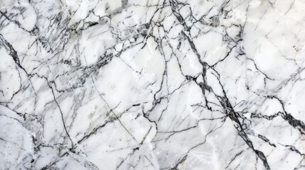A close-up of textured white marble with delicate grey veins.