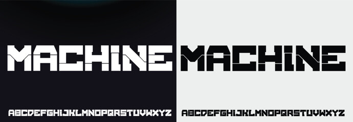 Creative font. Modern abstract digital tech font. Logo creative font, type, technology, movie, digital, music, movie. Fonts and illustration in vector format.