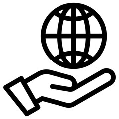 global care icon, simple vector design
