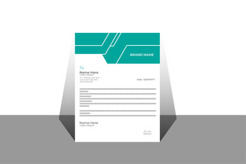 modern corporate letterhead template design
