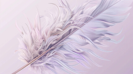 Obraz premium Tactile swan feather texture, white and silvery grey.