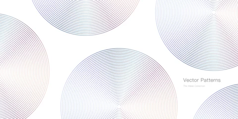 Afwasbaar fotobehang 曲線のグラデーション抽象背景デザイン  © WAWAWA