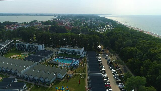 Panorama Eden Resort Hotel Campsite Uniesie Mielno Aerial View Poland