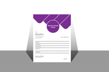 modern corporate letterhead template design