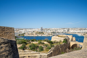 Fototapeta na wymiar St. John bastion in Valletta, Malta