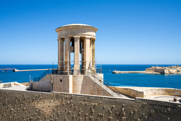 Siege Bell War Memorial in Valletta, Malta