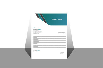 modern corporate letterhead template design
