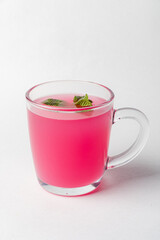 berry drink in the glass