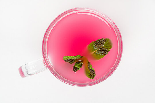 berry drink in the glass