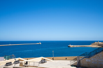 city port entrance in Valletta, Malta