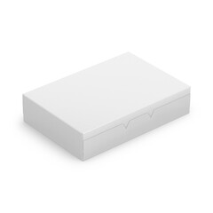 Paper Box Mockup Isolated on Background. 3D Rendering