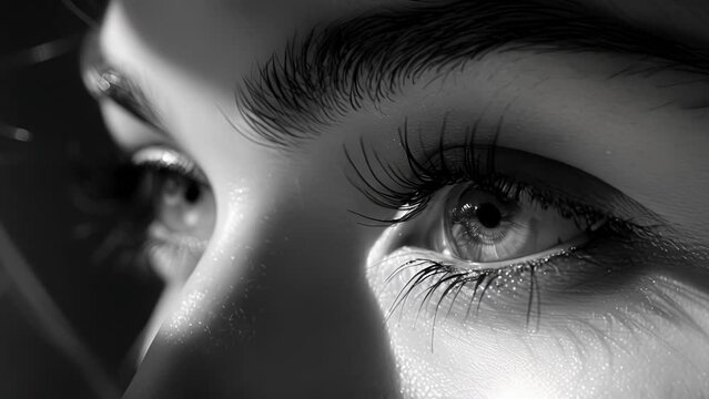 The slight breeze made her lashes dance creating a mesmerizing display of shadows and light. .