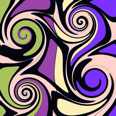 abstract pattern with swirls