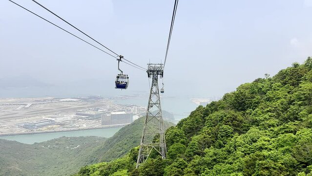 Ngong Ping 360, Hong Kong - Apir 14th 2024 - 
Ngong Ping 360 is a bicable gondola lift on Lantau Island in Hong Kong.