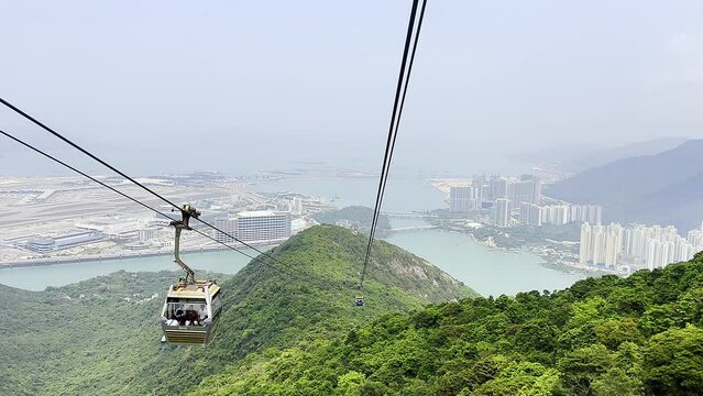 Ngong Ping 360, Hong Kong - Apir 14th 2024 - 
Ngong Ping 360 is a bicable gondola lift on Lantau Island in Hong Kong.