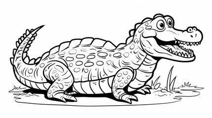 Fototapeta premium coloring pages or books for children, Cute and funny coloring page of a rocket, Cartoon illustration, outline picture for coloring kid book, illustration of