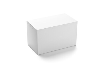 Package Box Mockup Isolated on White Background 3D Rendering