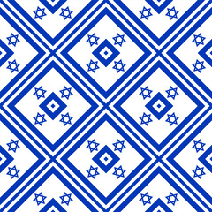 israel flag pattern. star background. vector illustration