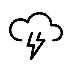 Storm Cloud Icon Vector Symbol Design Illustration
