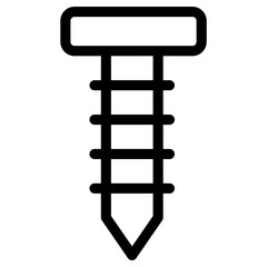 screw icon, simple vector design
