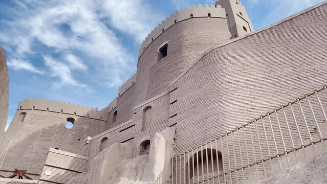 Illuminated Bam Citadel: Brief footage of Iran's Bam Citadel, highlighted by natural sunlight