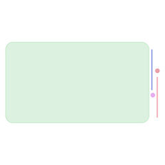 text box are pastel color square shape with dot and line
