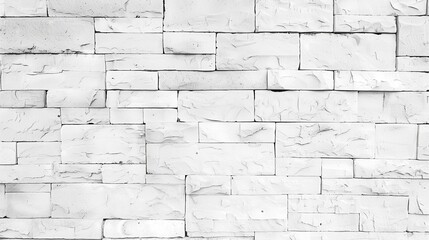 Textured White Painted Brick Wall Background