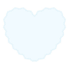 ハート型レースフレーム★PNG