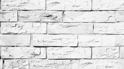 Fototapeta premium Abstract White Painted Brick Wall Texture