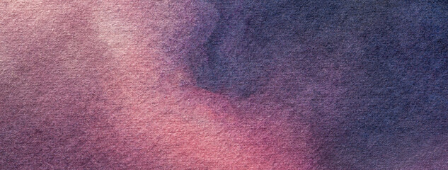 Abstract art background purple and dark violet colors. Watercolor painting with soft gradient.