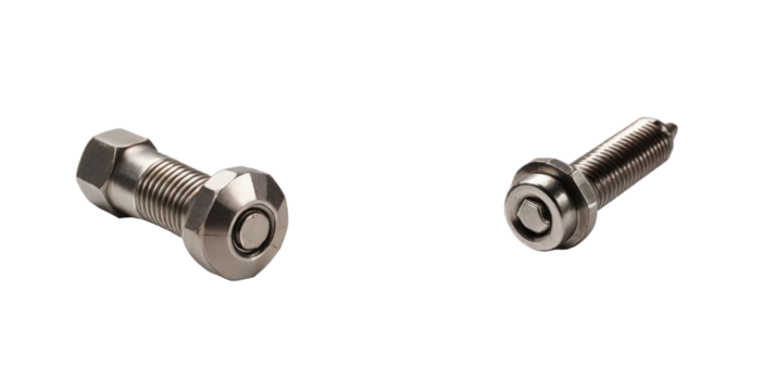 set of bolt isolated on transparent background