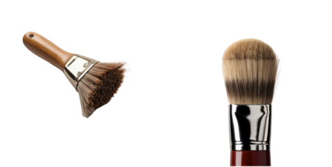 set of brush isolated on transparent background