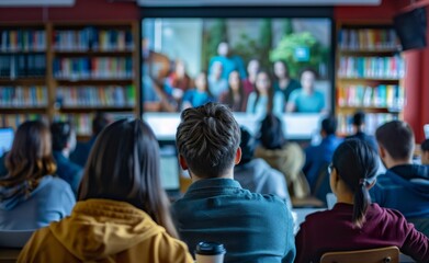 Webinar presentation on environmental science, with participants from around the globe, underscoring the global reach of online education.