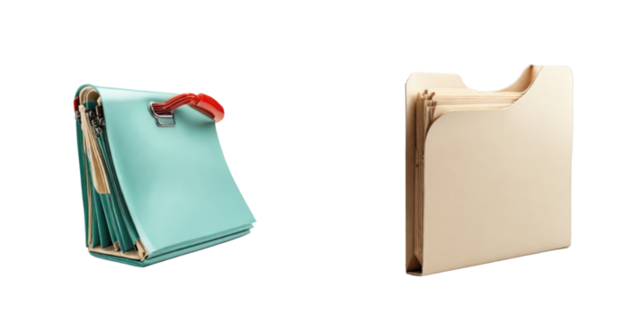 set of file isolated on transparent background