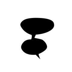 speech bubble black
