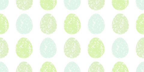 Cute illustration with colorful Easter eggs with watercolor texture, spring banner