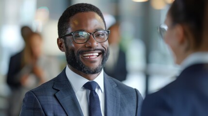 Smiling Man in Business Suit