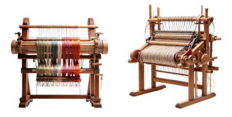 set of loom isolated on transparent background