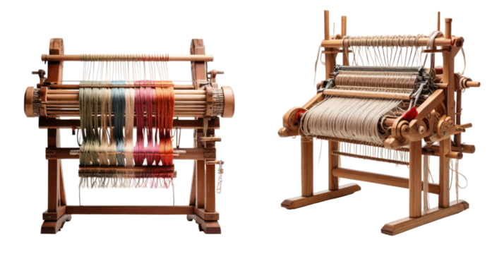 set of loom isolated on transparent background