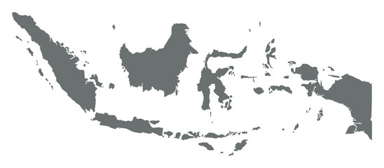 Map Indonesia Isolated Transparent