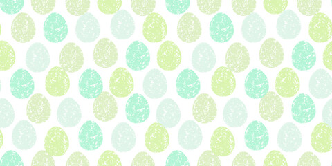 Cute illustration with colorful Easter eggs with watercolor texture, spring banner